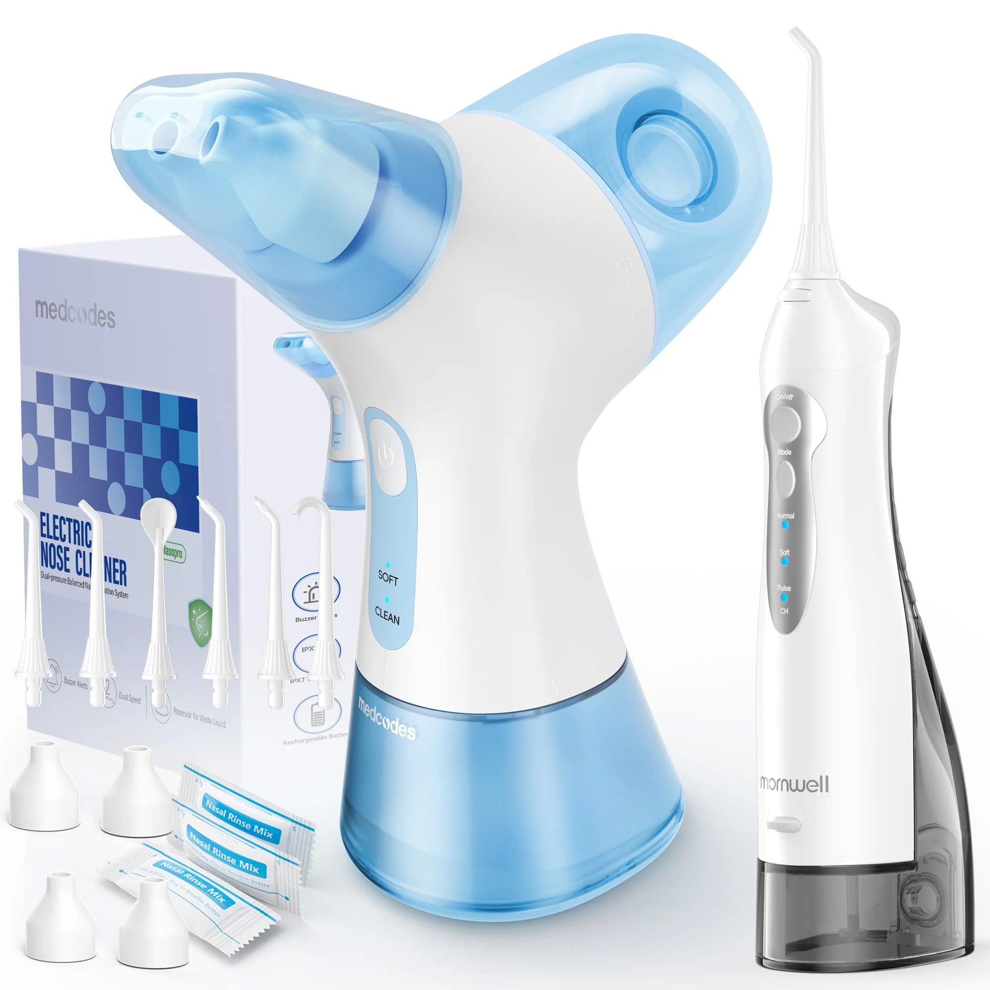 Electric Nasal Irrigation and Water Flosser Combo System - 29