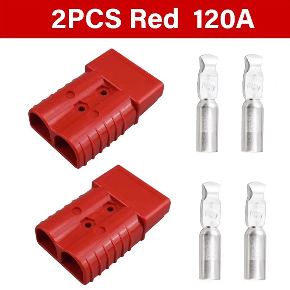50A 120A 600V Battery Charging Quick Power Connector Plug Set