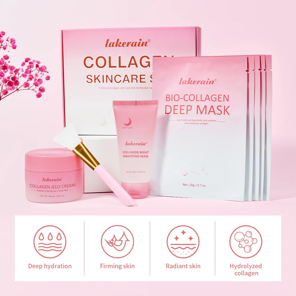 Collagen Face Skincare Set for Deep Nourishment and Hydration