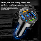 250W 6-Port Fast Car Charger with USB-C PD and QC3.0