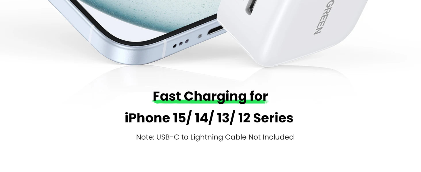 20W USB-C PD Fast Wall Charger for Smartphones - 8