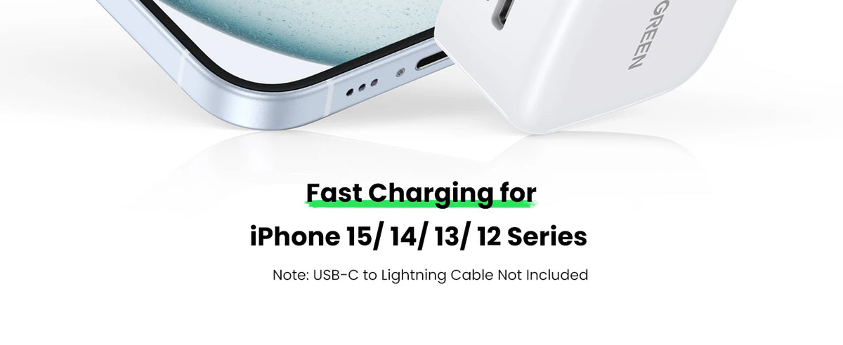 20W USB-C PD Fast Wall Charger for Smartphones