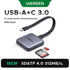 Magnetic USB-C SD and TF Memory Card Reader