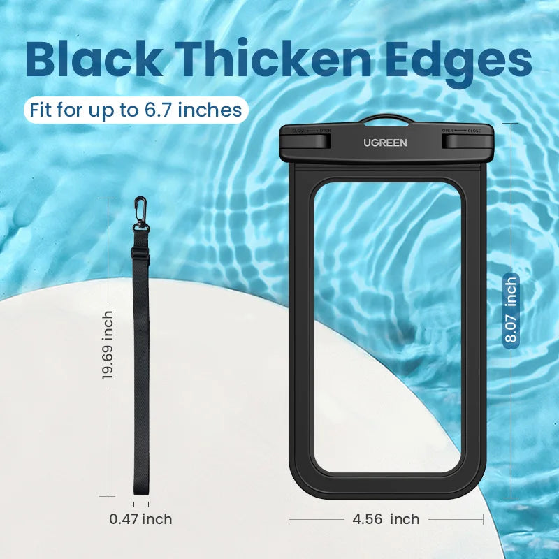 IPX8 Universal Waterproof Phone Pouch for Swimming and Diving