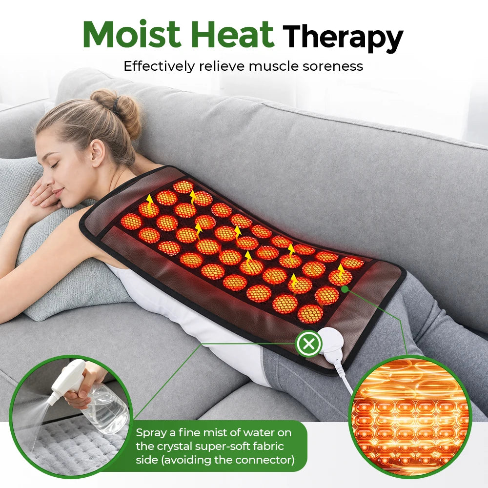 Double-Sided Natural Jade Heating Pad for Back and Muscle Relief - 12