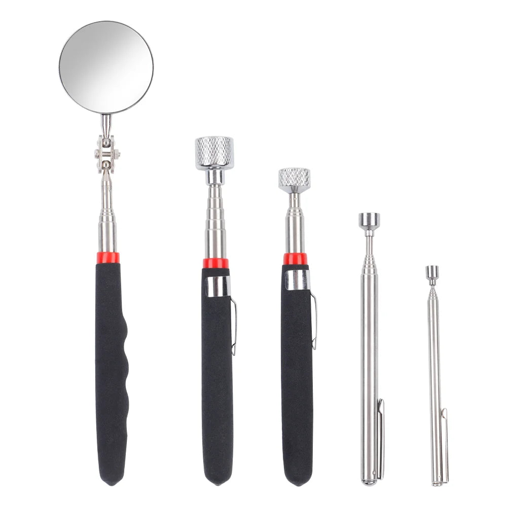 Telescopic Magnetic Pickup Tool and Inspection Mirror Set - 7