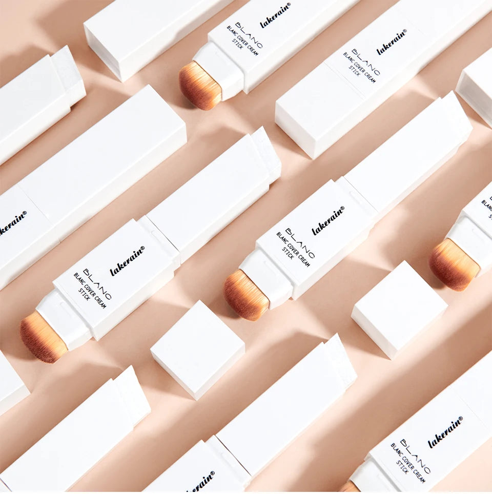 Full Coverage Cream Foundation Stick with Detachable Brush