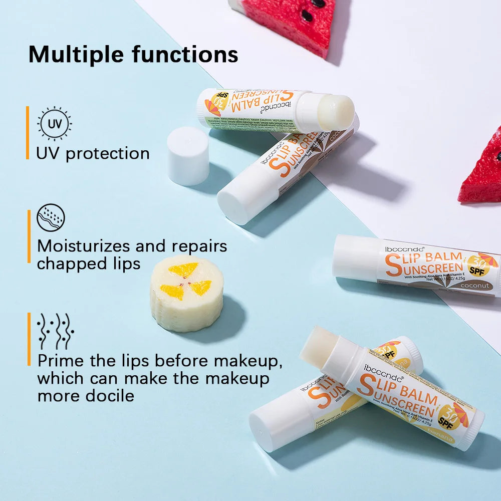SPF 30 Sunscreen Moisturizing Lip Balm for UV Protection