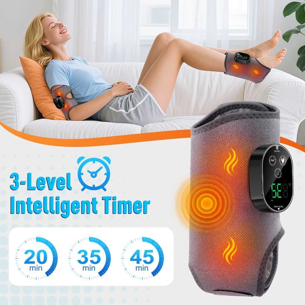 Heated Vibration Massager for Ankle, Calf, and Foot