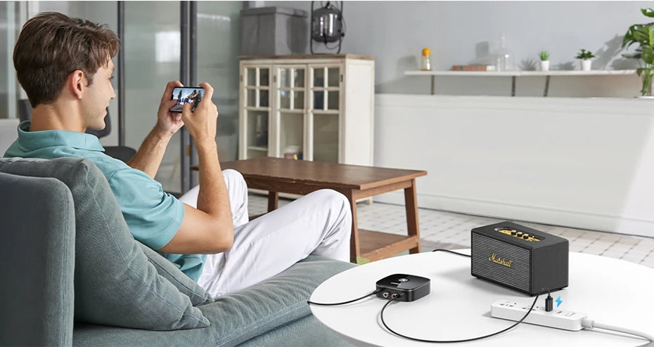Bluetooth 5.1 aptX HD Audio Receiver for Wired Speakers