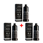 4-in-1 Instant Black Hair Dye Shampoo for Gray Coverage