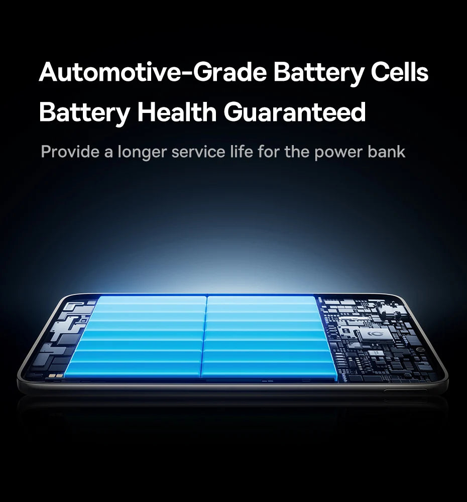 10000mAh Magnetic Wireless Power Bank with Built-in Fast Charge Cable