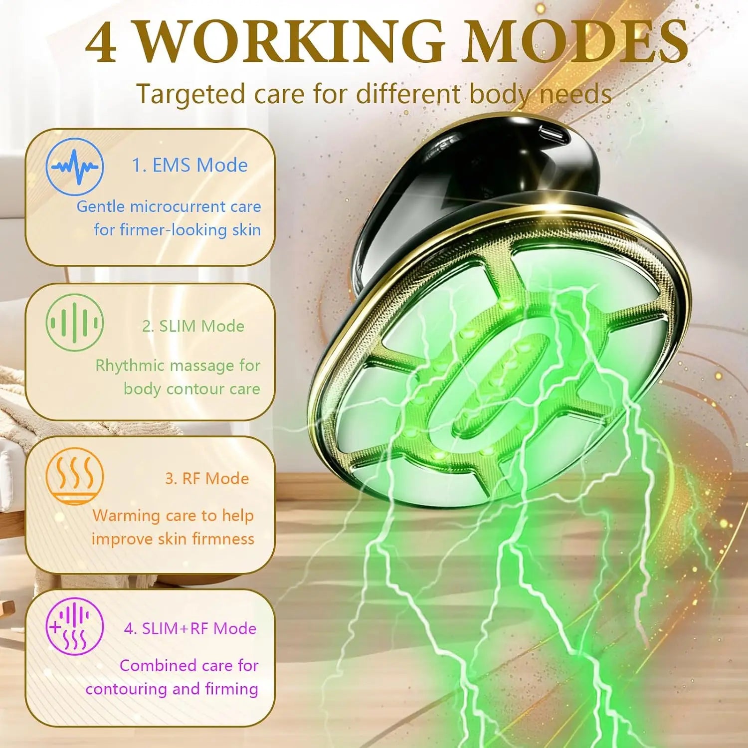 4-in-1 LED Body Sculpting and Cellulite Massager - 4