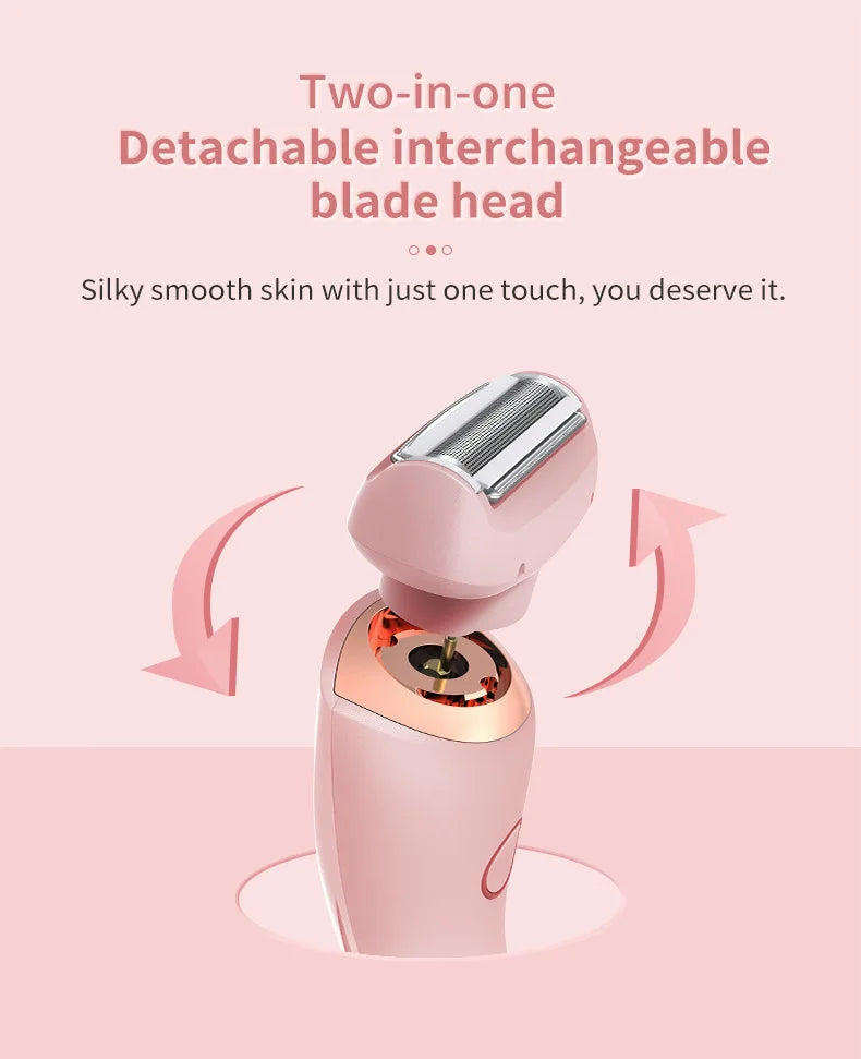 Electric Women's Body and Facial Hair Shaver