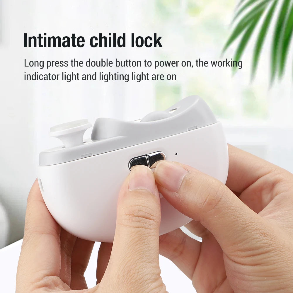 Automatic Electric Nail Clipper with Integrated Light