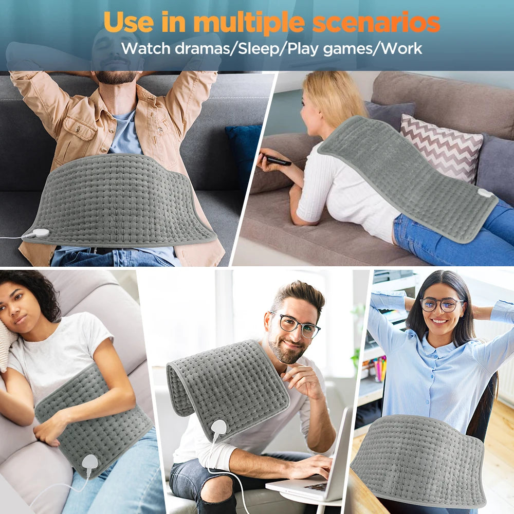 Electric Heating Pad with 10 Temperature Levels for Pain Relief