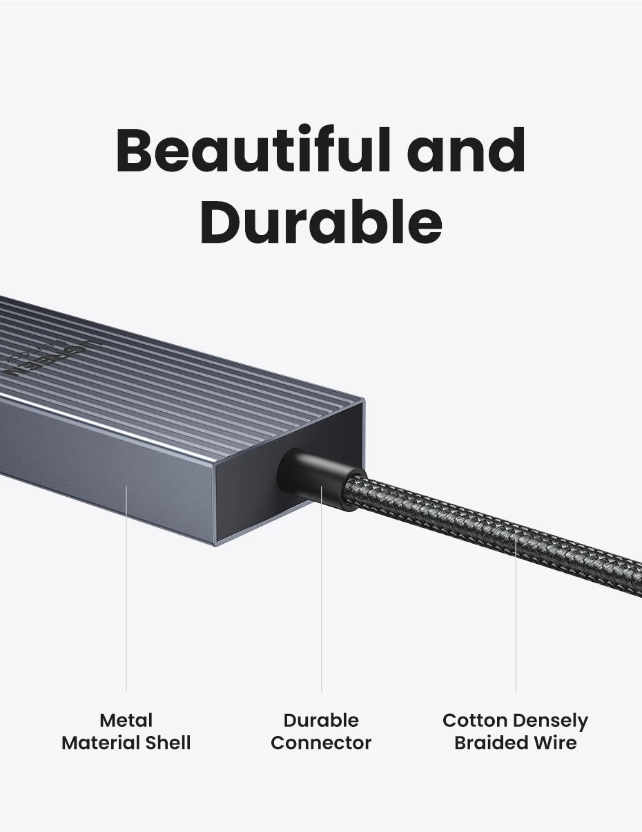 6-in-1 USB-C Docking Station with 4K 60Hz HDMI and 10Gbps Data Transfer