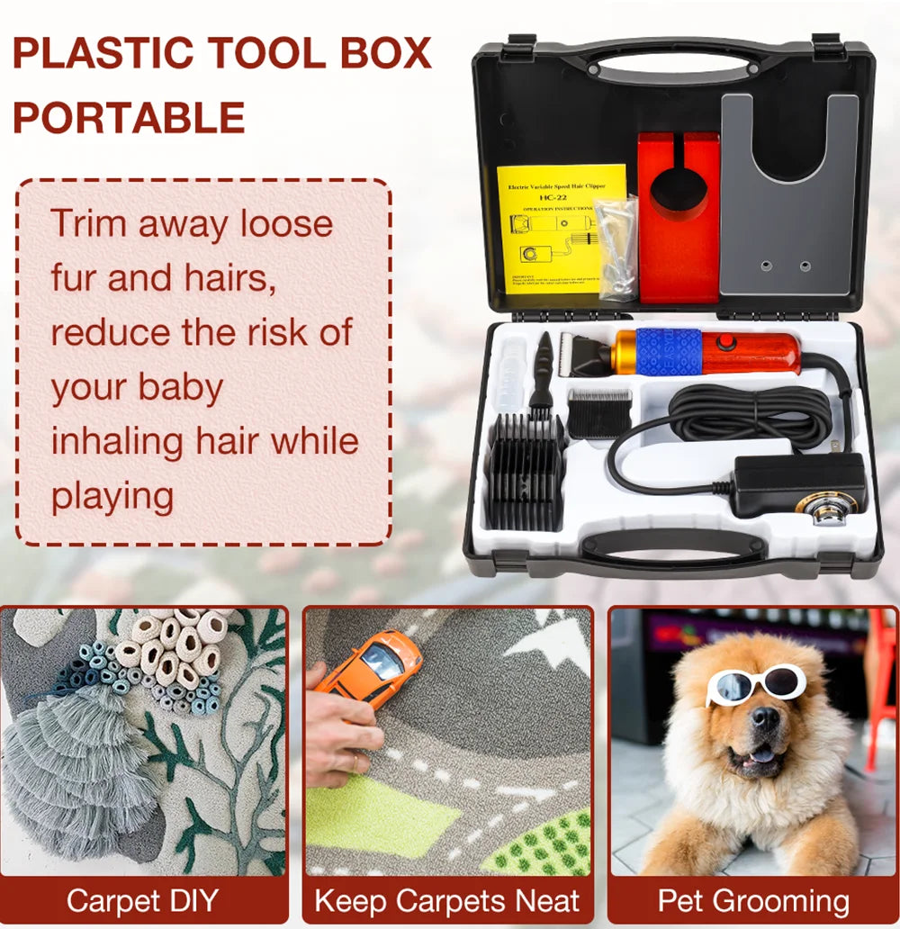 200W Electric Carpet Tufting Trimmer and Pet Grooming Clipper