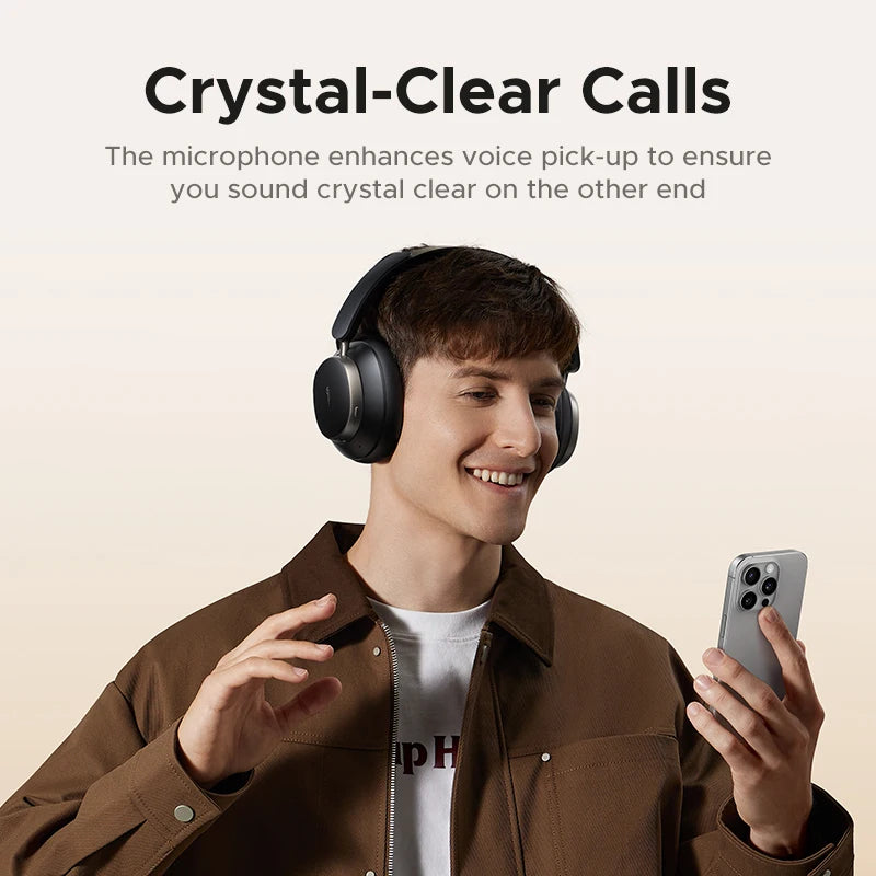 Wireless Noise-Canceling Bluetooth Studio Headphones - 4