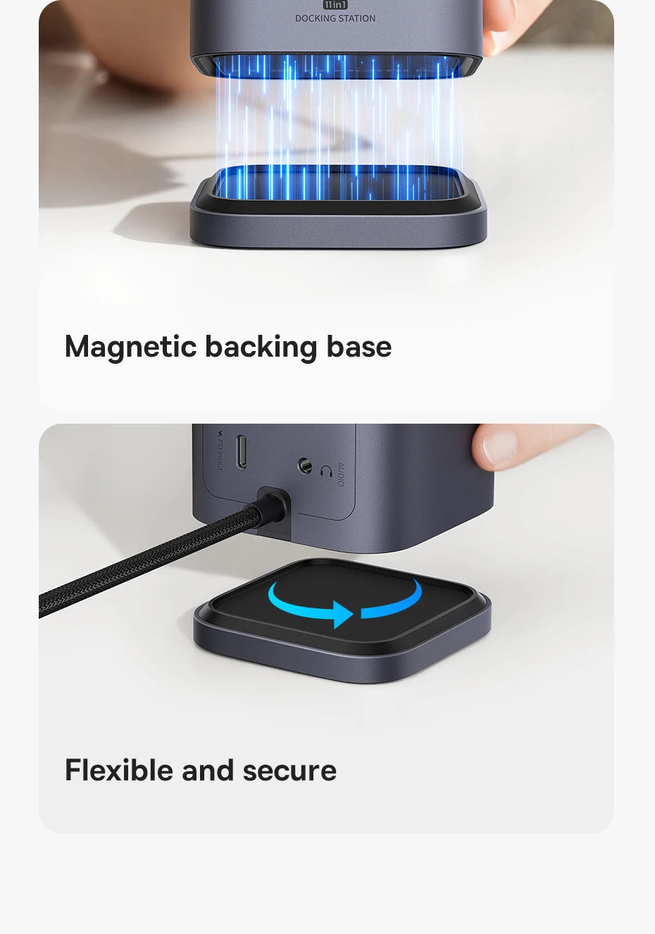 11-in-1 USB-C Triple Display Docking Station 4K 60Hz
