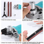 Angle Grinder to Belt Sander Conversion Attachment Kit