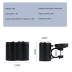 Motorcycle Handlebar 12V USB Charger and Cigarette Lighter Socket