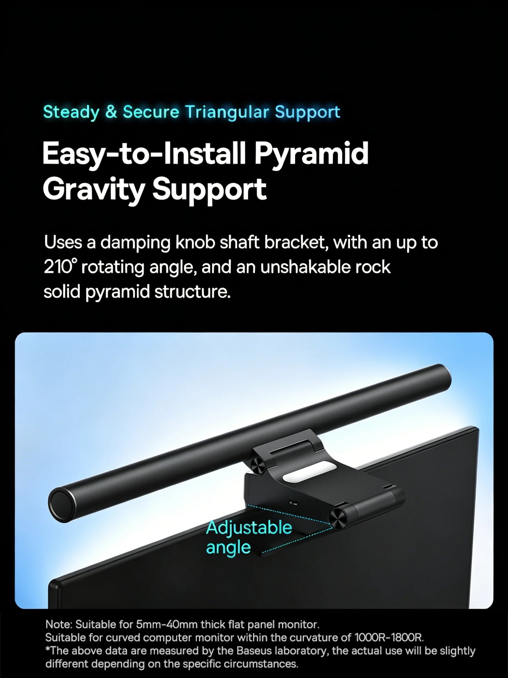 Adjustable LED Monitor Screen Hanging Light Bar - 20