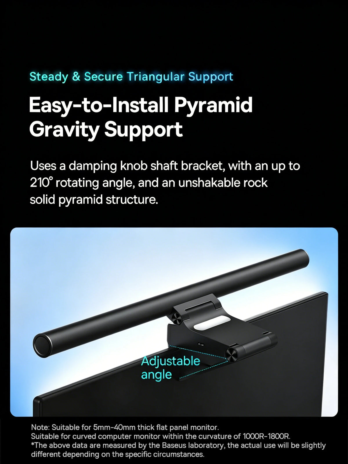 Adjustable LED Monitor Screen Hanging Light Bar