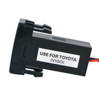 Dual USB Port Dashboard Mount Charger for Toyota VIGO 12V 24V