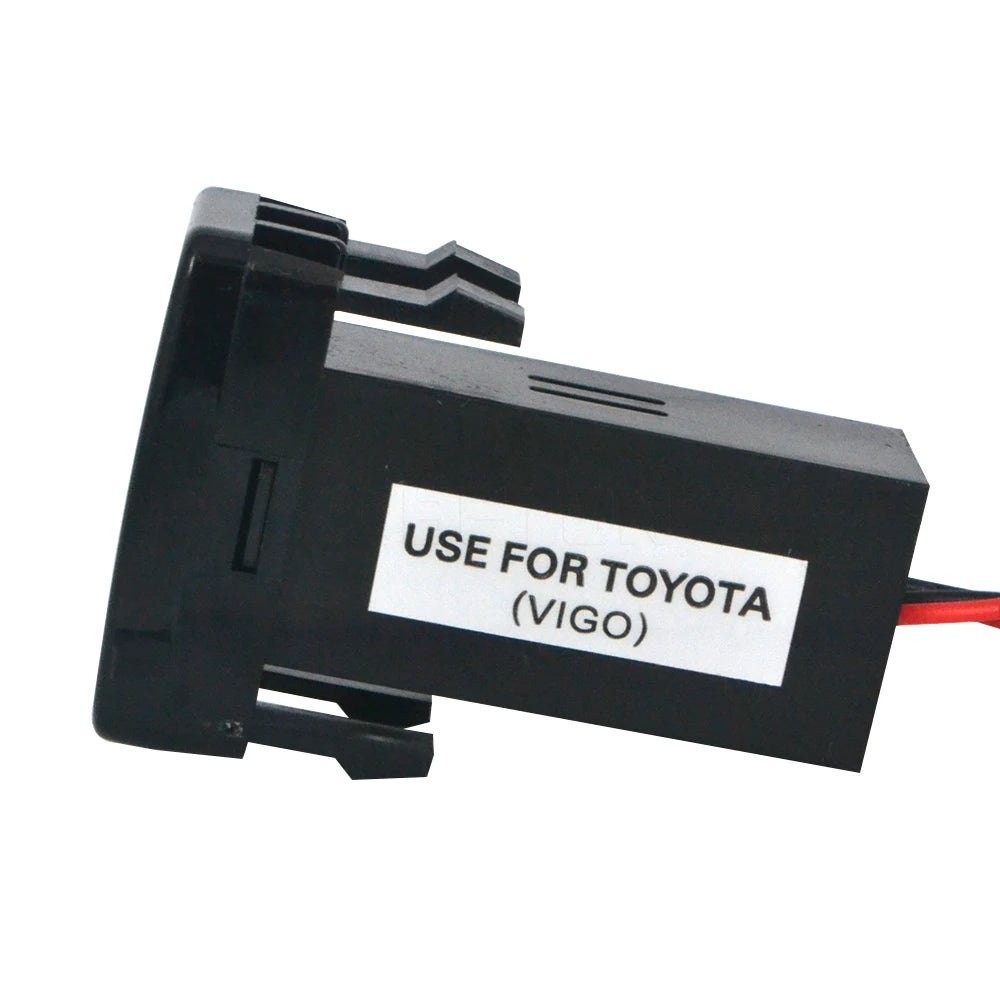 Dual USB Port Dashboard Mount Charger for Toyota VIGO 12V 24V