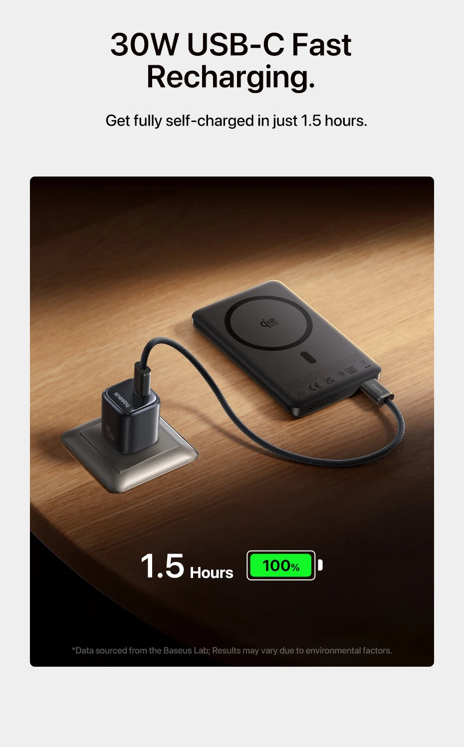 10000mAh Magnetic Wireless Power Bank 45W Fast Charging - 13