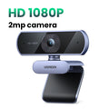2K HD USB Webcam with Dual Microphones for Video Conferencing