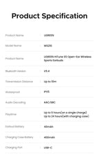 Open Ear Wireless Bluetooth 5.4 Clip-On Sports Earbuds