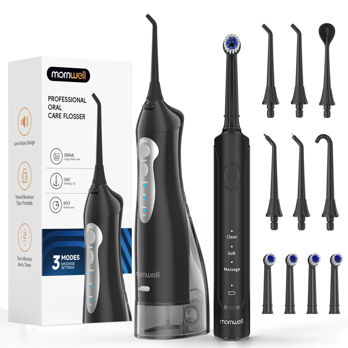 Electric Toothbrush and Water Flosser Combo Set