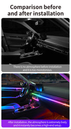 RGB LED Interior Car Ambient Light Strip Kit with App Control