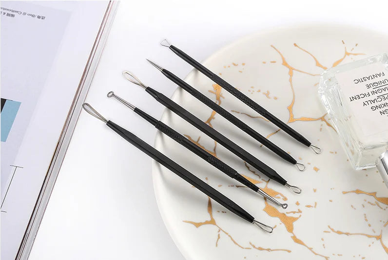 Stainless Steel Blackhead and Pimple Extractor Kit