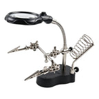 Soldering Helping Hand Station with LED Magnifying Glass