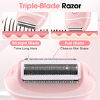 Electric Rechargeable Foil Shaver for Women Body Hair Removal
