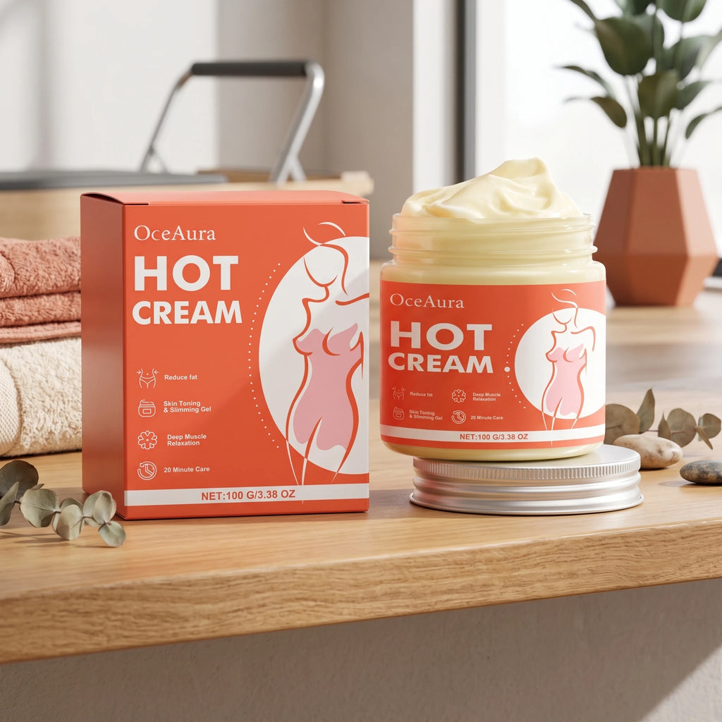 Anti-Cellulite Hot Massage Cream for Body Slimming and Toning