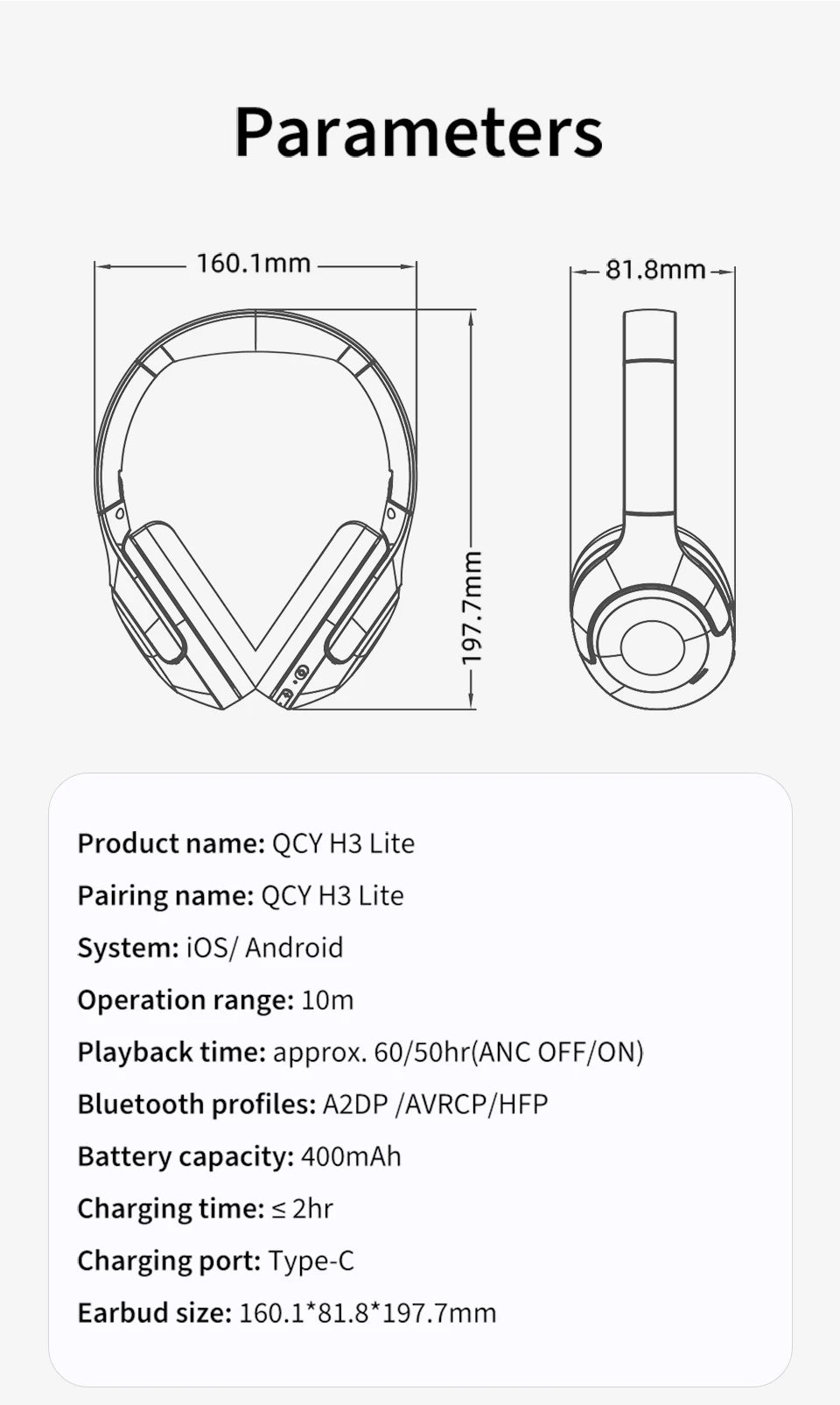 Wireless Noise Cancelling Over-Ear Headphones with Bluetooth 5.3 - 21