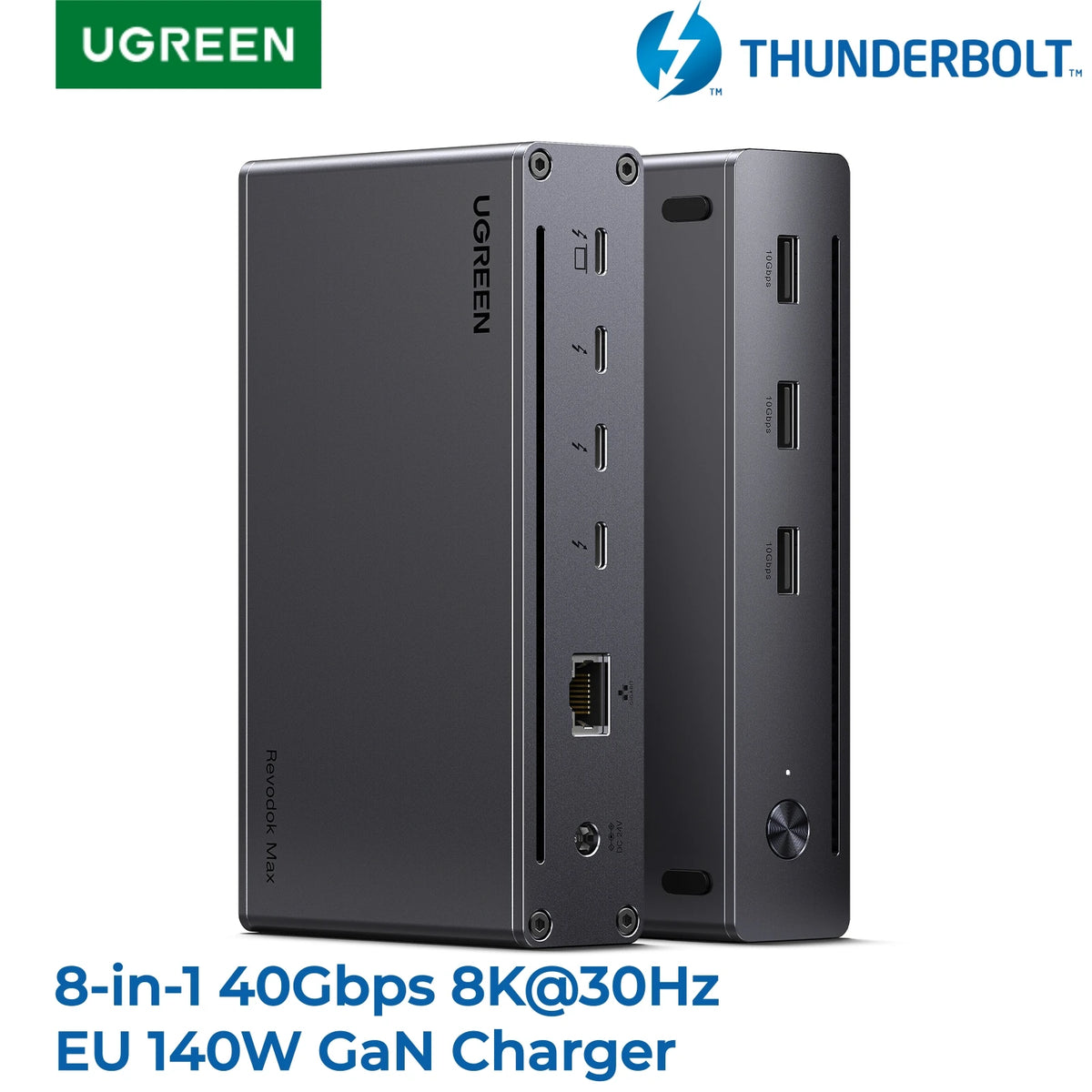 8-in-1 Thunderbolt 4 Docking Station with 40Gbps Data Transfer