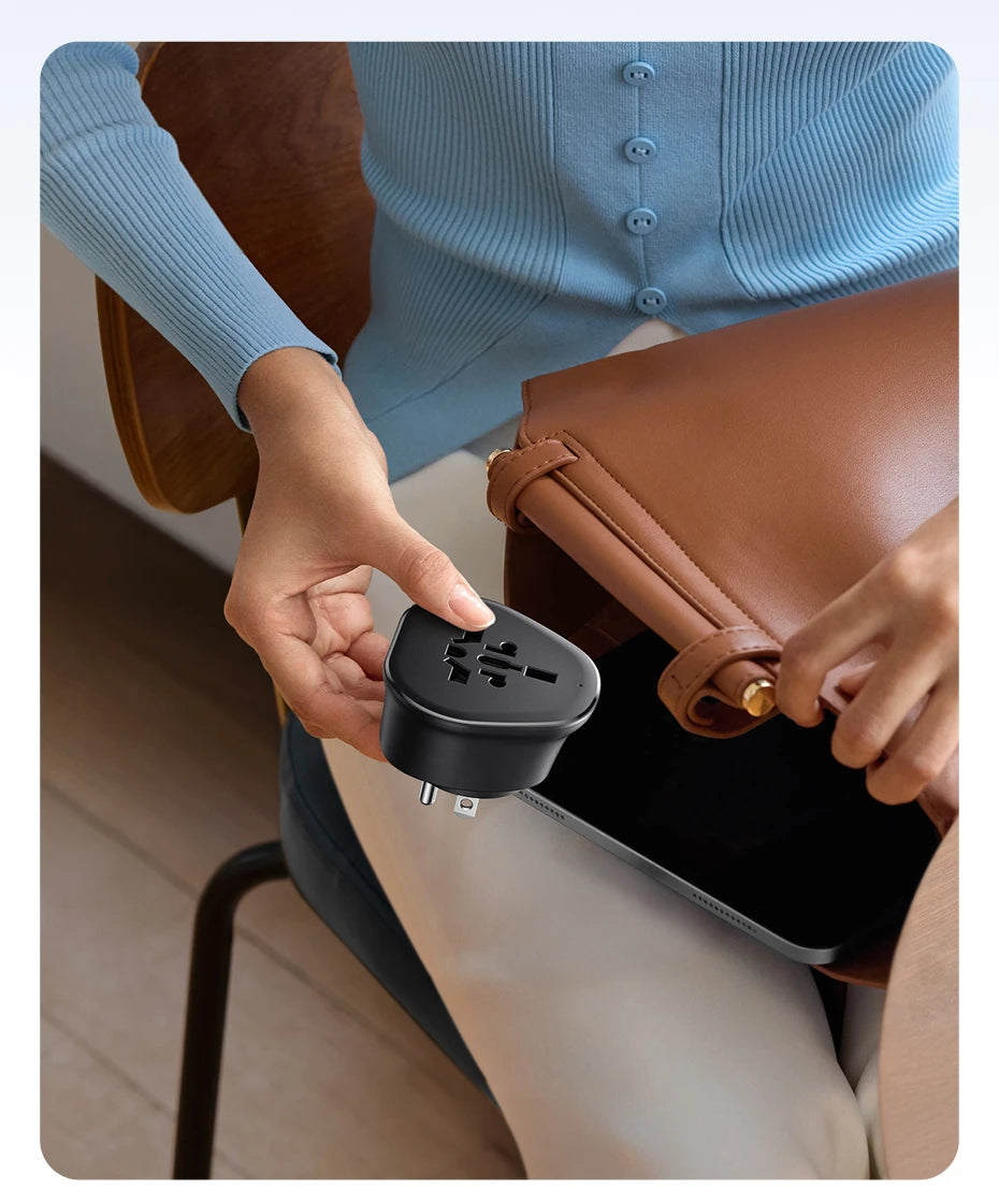 Universal International Travel Power Adapter for Worldwide Use