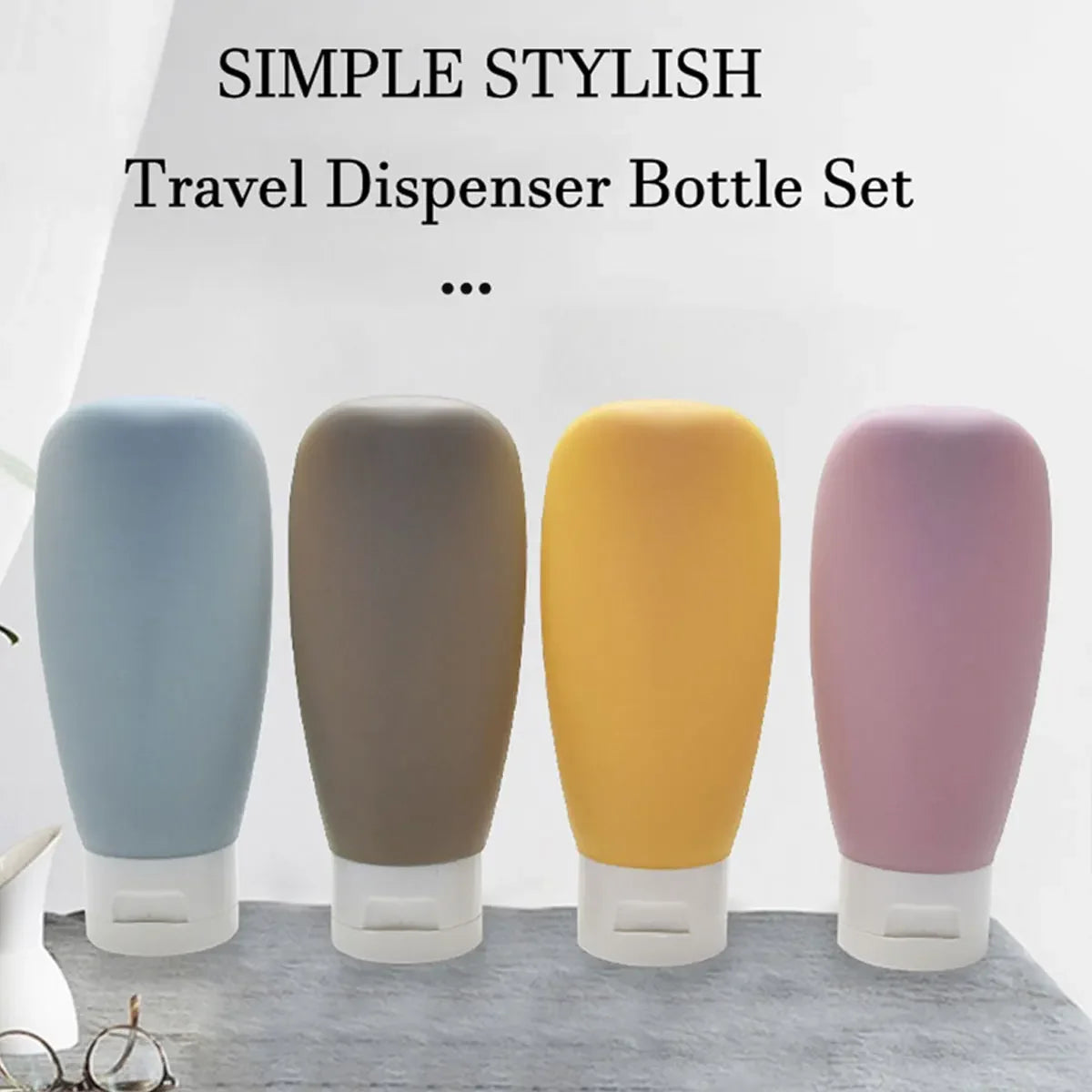 Leak-Proof Travel Toiletries Bottle Set for Liquids