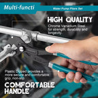 Adjustable Quick-Release Water Pump Pliers Set