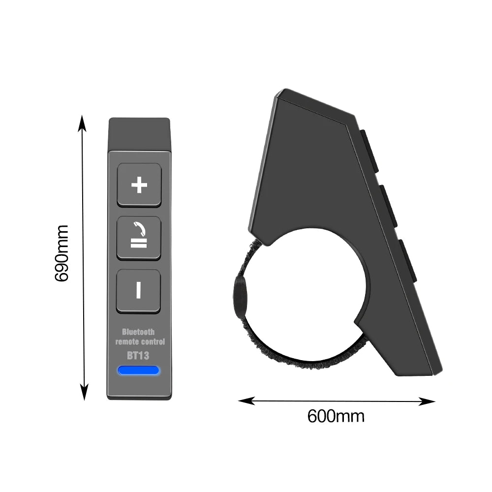 Bluetooth 5.4 Motorcycle Handlebar Media Remote Control