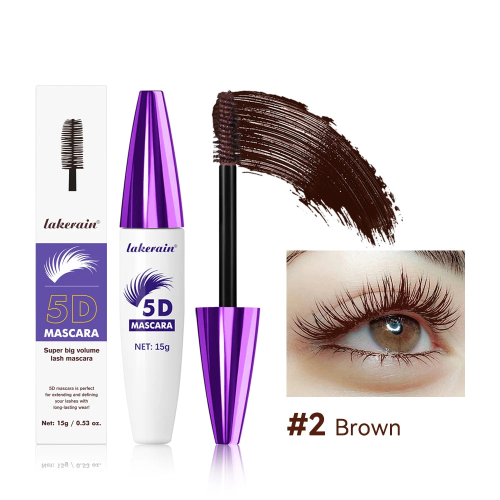 5D Waterproof Lengthening and Volumizing Eyelash Mascara - 22