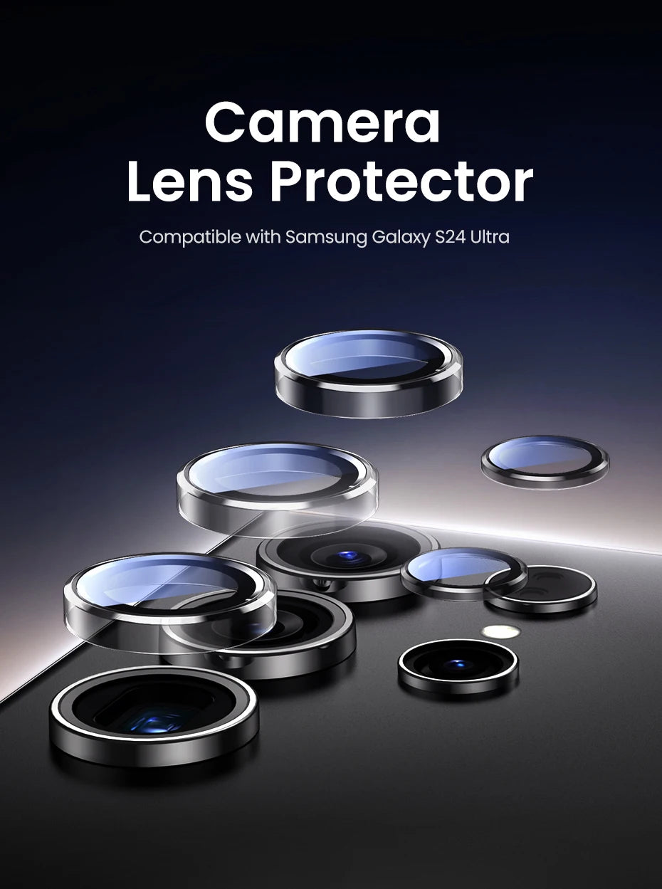 Tempered Glass Camera Lens Protector for Samsung Galaxy S24 Ultra