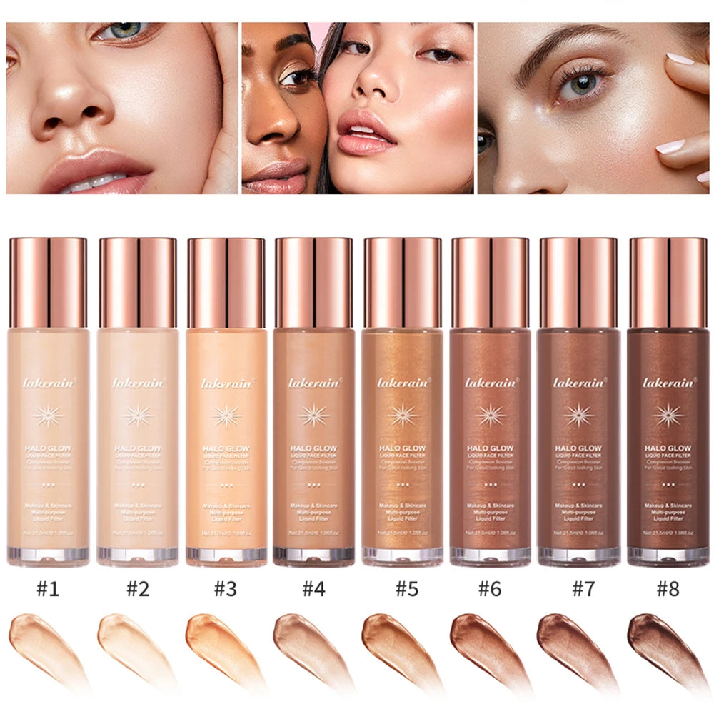Liquid Glow Face Highlighter and Illuminating Filter