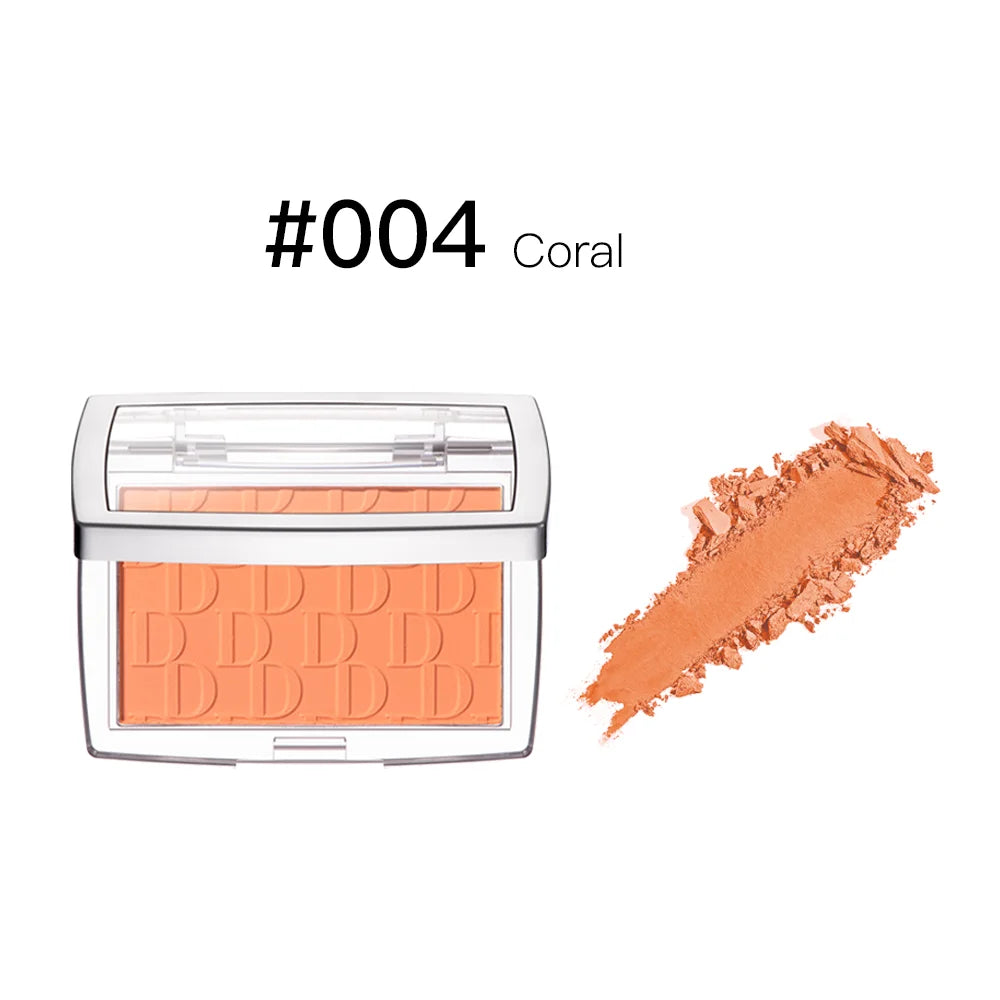 Matte Embossed Blush Palette with Professional Makeup Brush