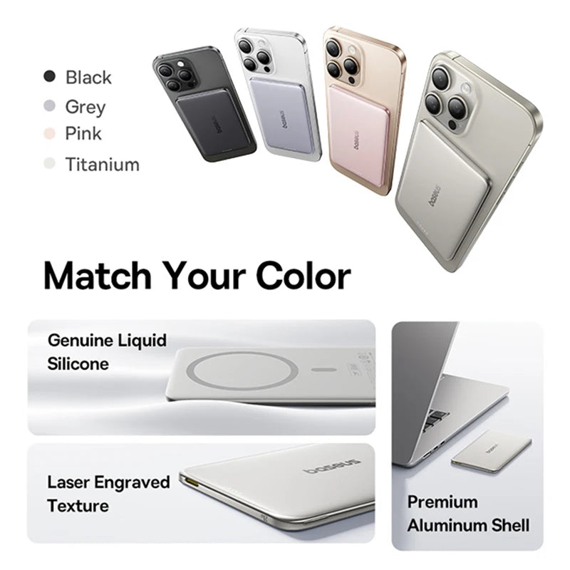 Magnetic Wireless Power Bank for iPhone 12-17 Series